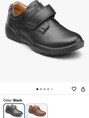 NEW Dr. Comfort Diabetic Shoes Men's Black Leather Size 10W